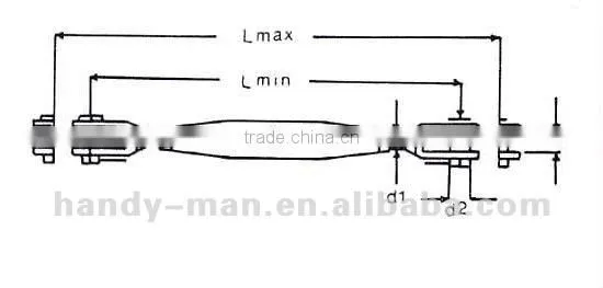 4820SS Ladder Vertical Life Line System Hardware Equipment Parts Stainless Steel Jaw and Jaw Turnbuckle