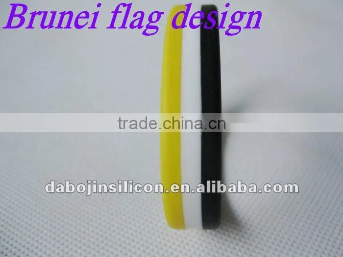 flag wristband country flag silicone rubber wristbands
