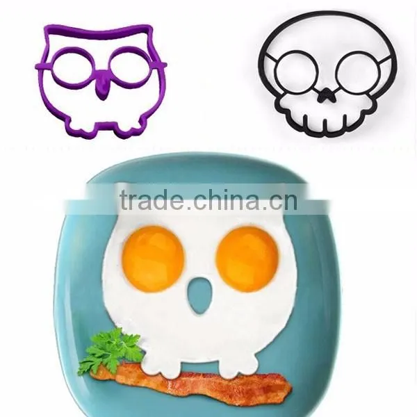Silicone Rabbit Bunny Egg Mold Shaped Fried Breakfast Funny Cooking Tool kitchen