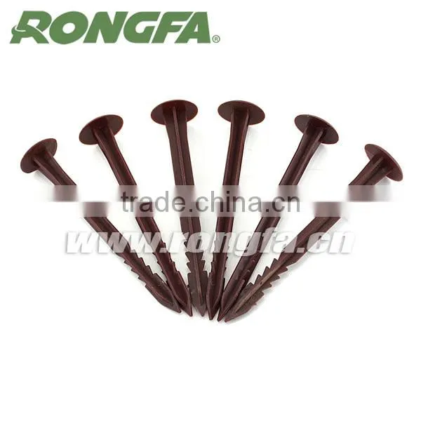 Black color 15cm Garden plastic garden ground nails