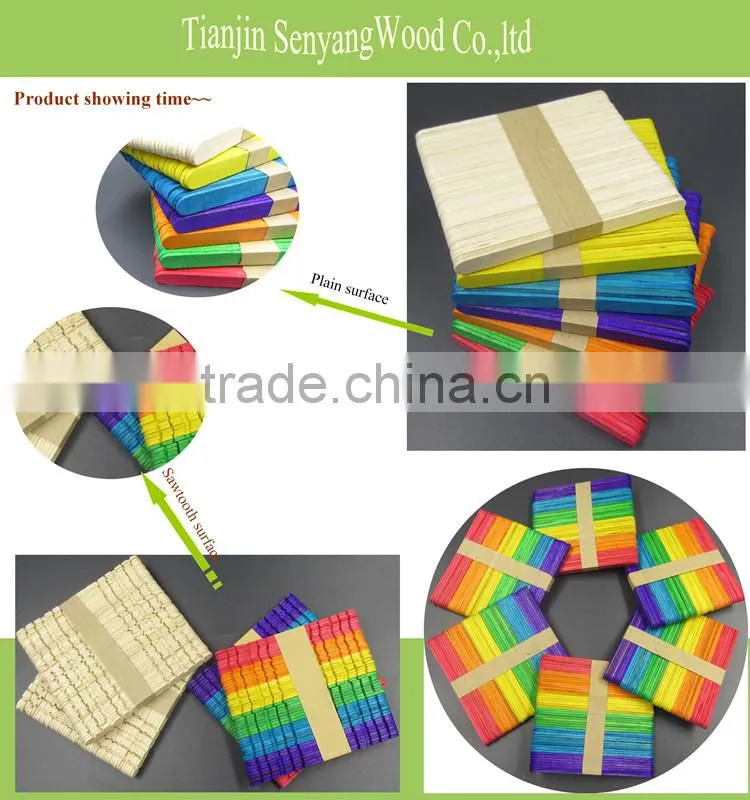 colorful DIY toys craft wooden ice cream sticks