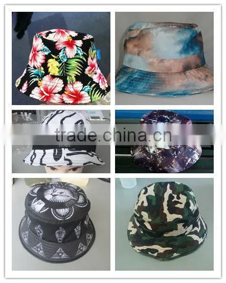 Fashion Wide Brim Bucet Hat/Plain Tie Dyed Bucket Hat Custom Design Logo