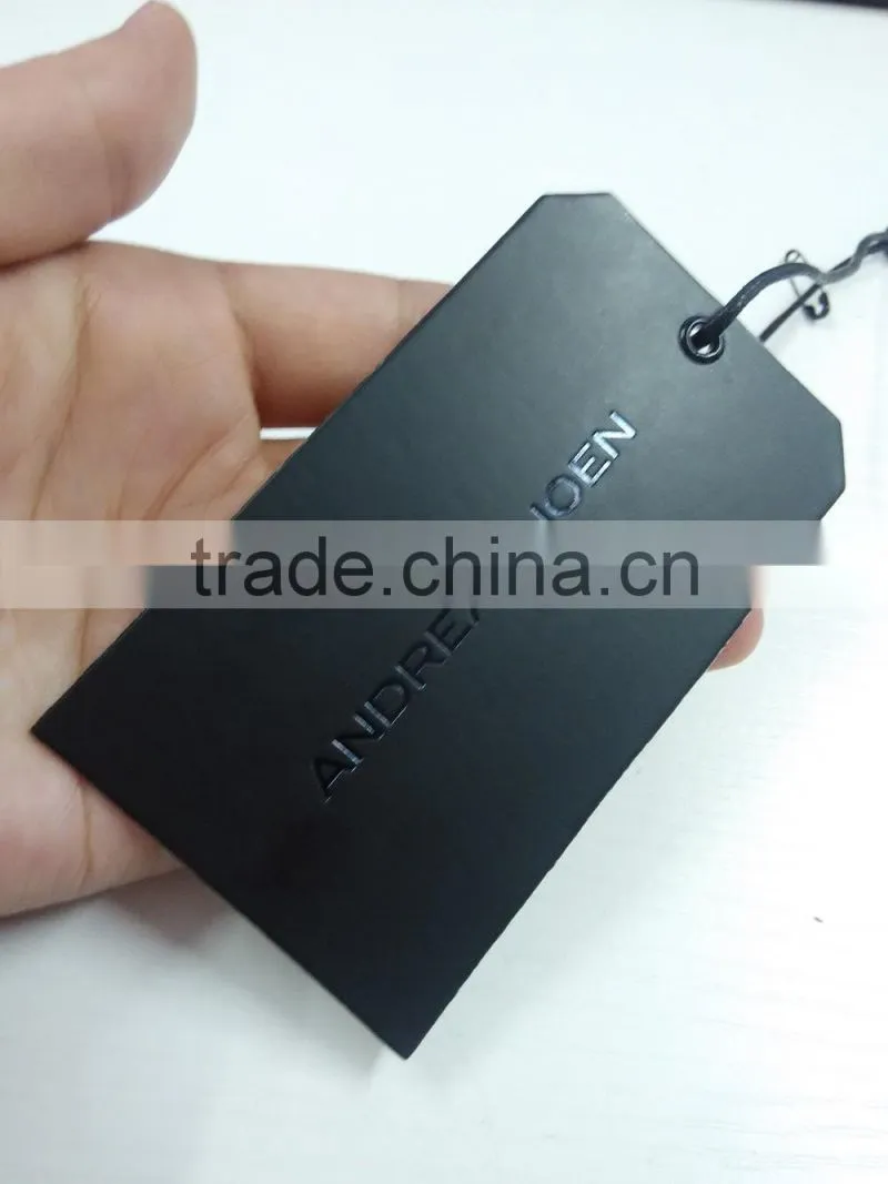 high quality gold logo jeans hang tag