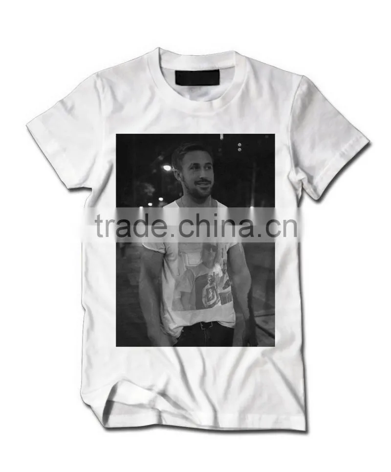 white couple t shirt sublimation pritning lovers t shirt wholesale in china