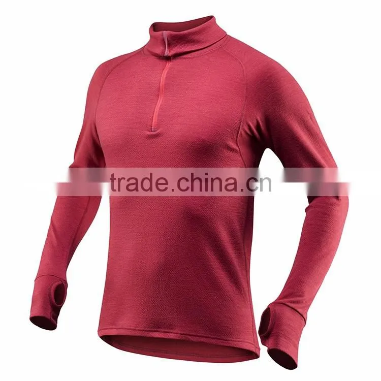 2017 China Custom sports wear men antibacterial long sleeve t shirt for running wear