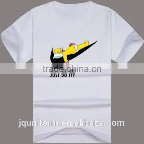 2016 new design wholesale plain white 100% cotton t shirts for men