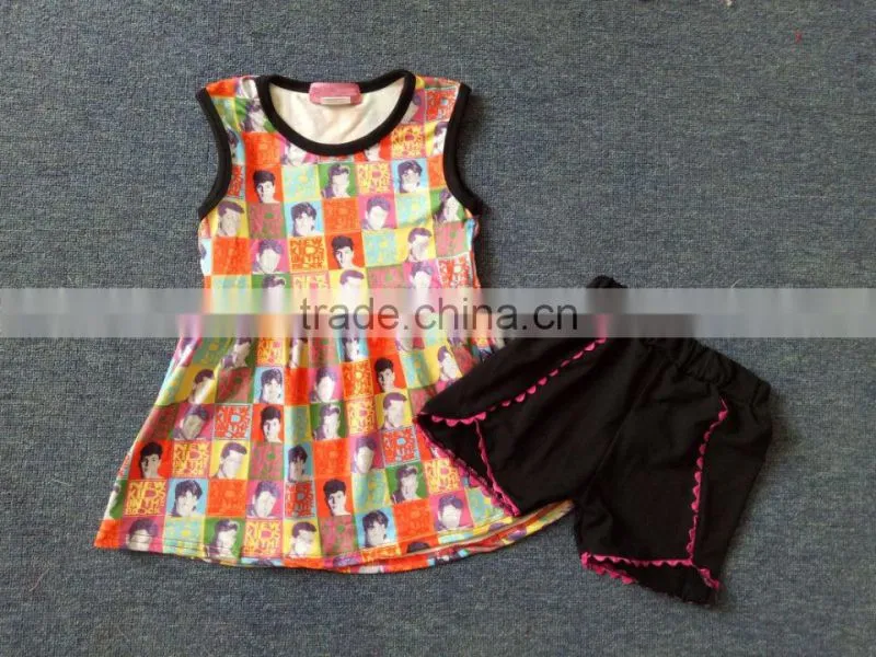 bulk wholesale kids clothing casual girls dresses and pants 2pcs set
