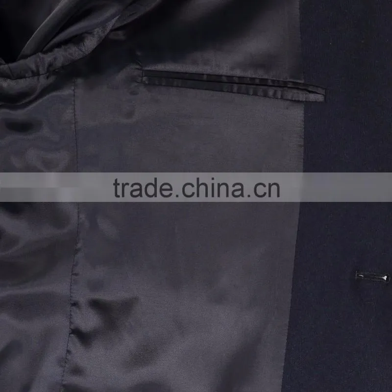 Latest Designer Classic Mens Navy Wool Blend Fitted Blazer Wholesale Price