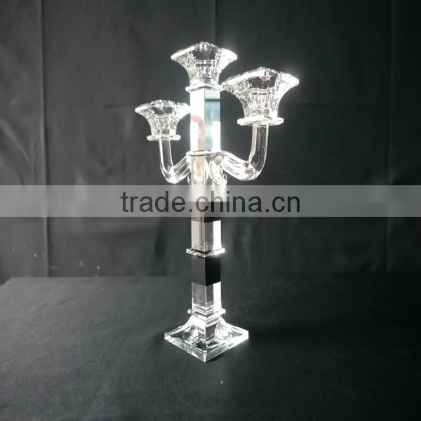 new design table crystal candle holder for home decoration