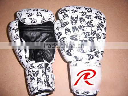 PU leather deluxe boxing gloves/ High Quality Kick Boxing Gloves Custom Boxing Gloves
