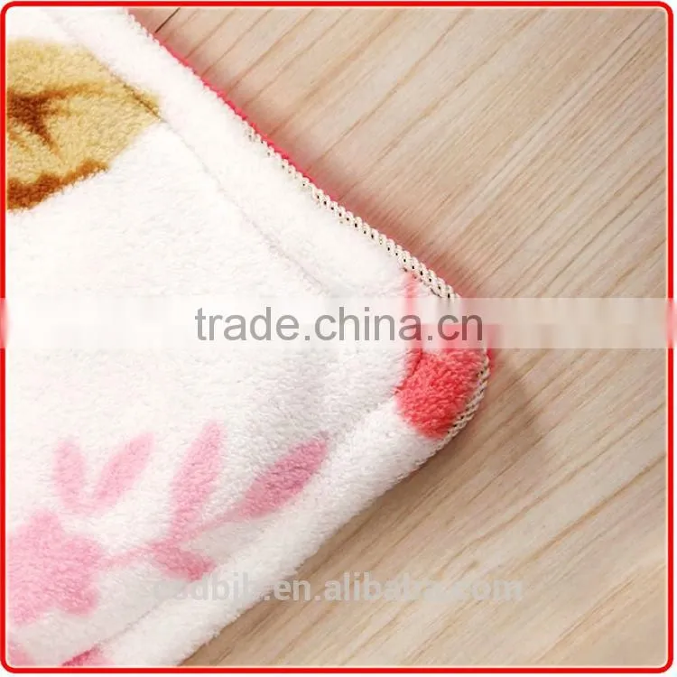 cheap heavy fleece coral fleece blanket