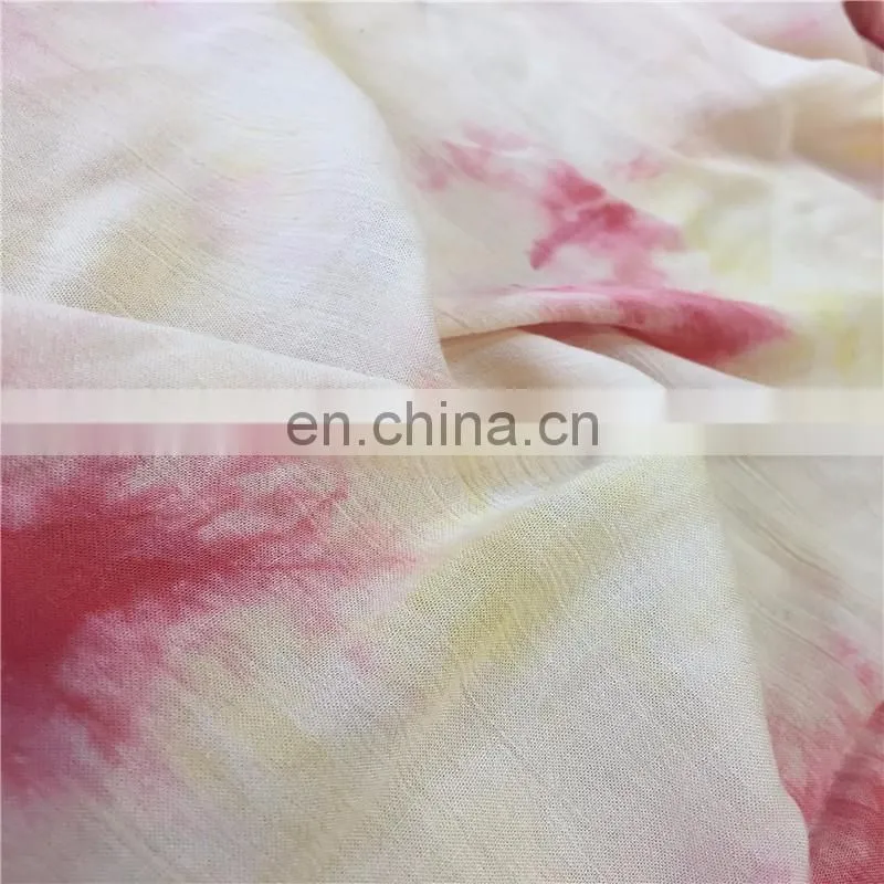 china supplier hot selling 100% rayon crepe fabric for lady dress