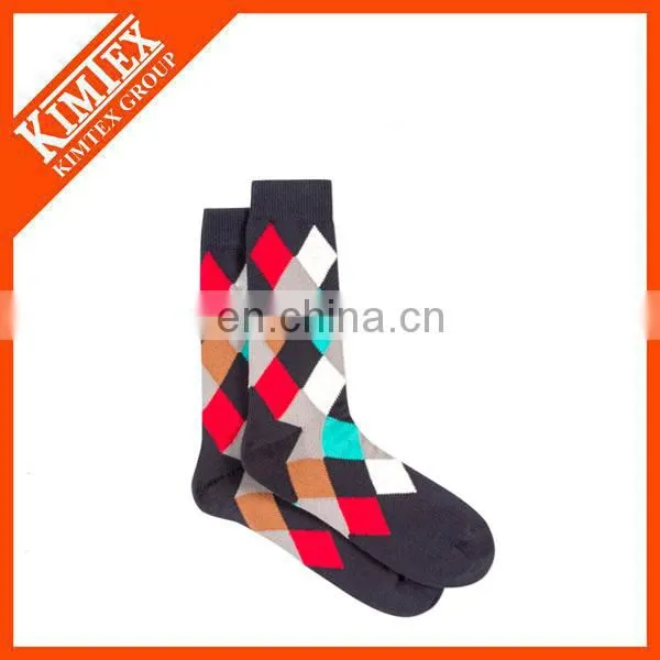 Wholesale custom cotton polyester jacquard socks