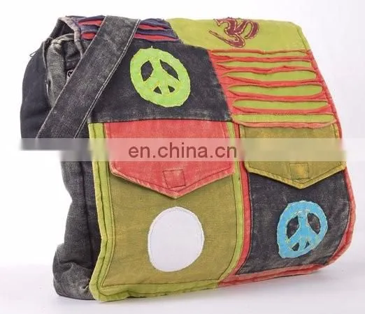Hippie Cotton Canvas Shoulder Bags