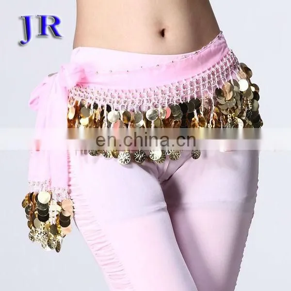 Cheap sequins tassel belly dance hip scarf Y-2010#