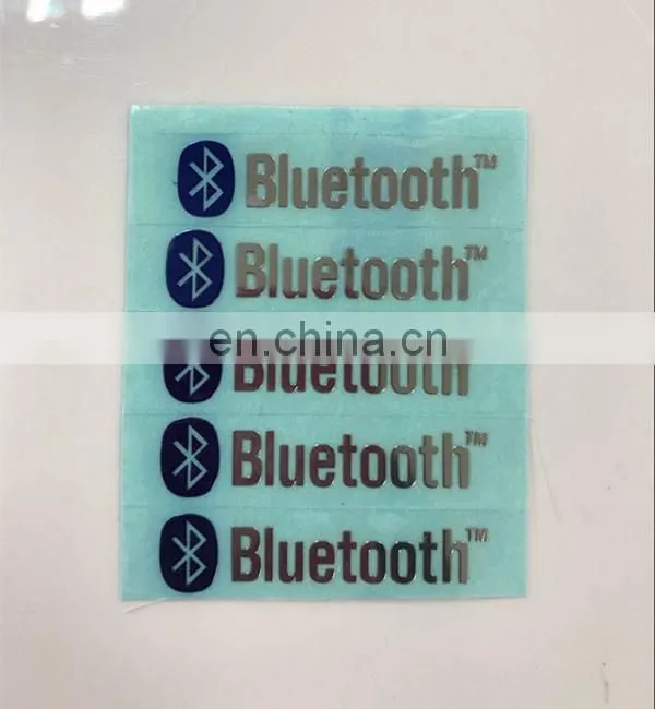 Metallic colorful adhesive stickers for bluetooth speaker