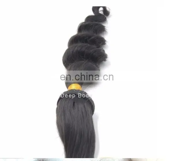 Grade 8A braid in hair bundles no glue no thread no clips