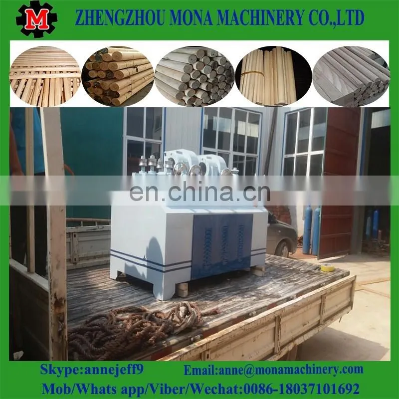High efficient thread wooden broom handle threaded wooden shovel handle wooden brush handle making machine