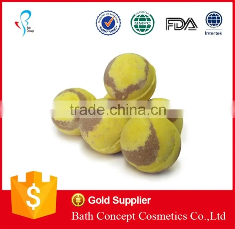 heart shape aroma bath bomb with dried flower