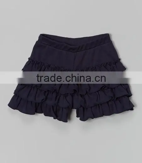 Two tier ruffled shorts for little girls, little girls shorts, girls capri pants, girls ruffled capris, little girls summer shor