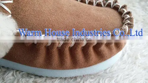 Wholesale Fashion Snow Leather Sole Dance Shoes Women