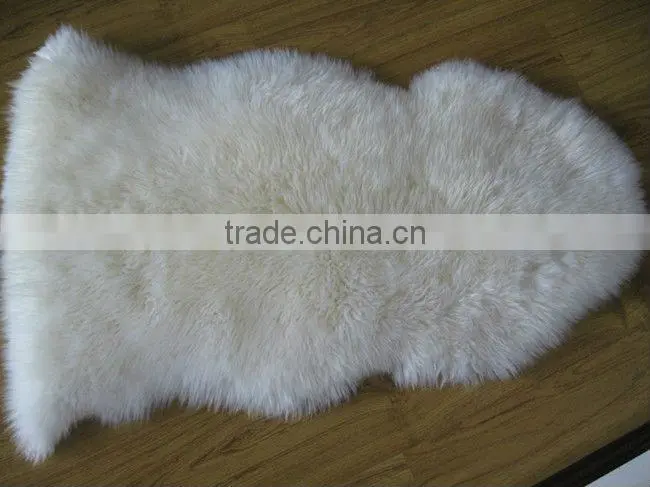 Sheep skin rug colored