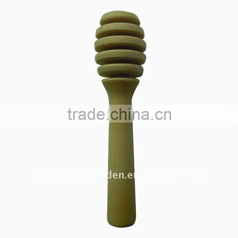 Wood honey spoon