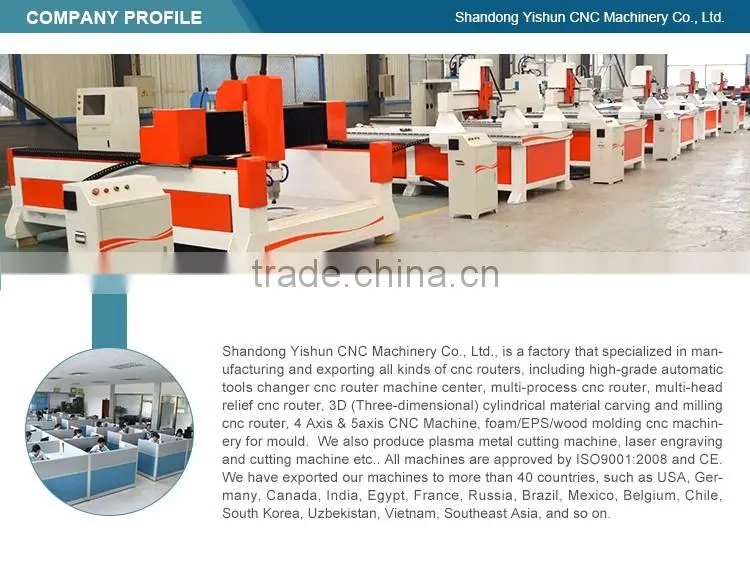factory price atc woodworking cnc router with servo motor and hys spindle drilling and milling machine