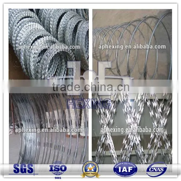 Anping Hot Dipped Galvanized Concertina Razor Barbed Wire bto-22
