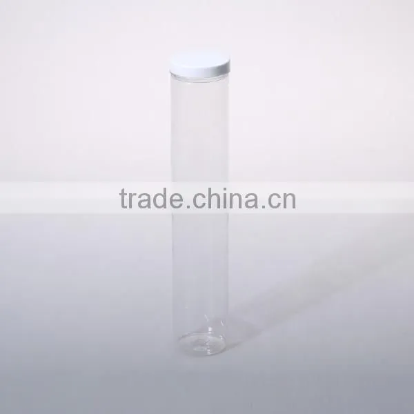 Clear PET plastic tall bottle for nut/candy/honey