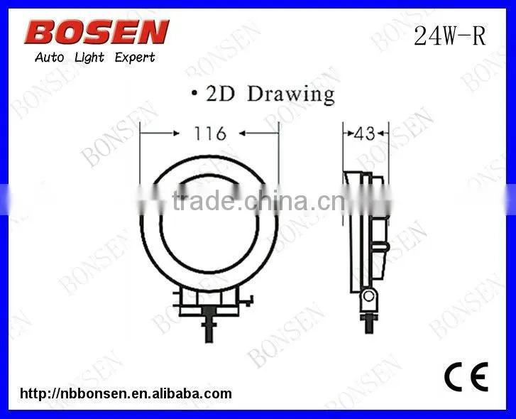27W led work light truck work lights round the cheapest in market CE 1800LM