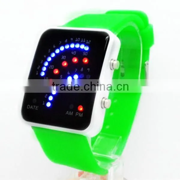 2015 Fashion Watches LED Silicon Band Watch Factories