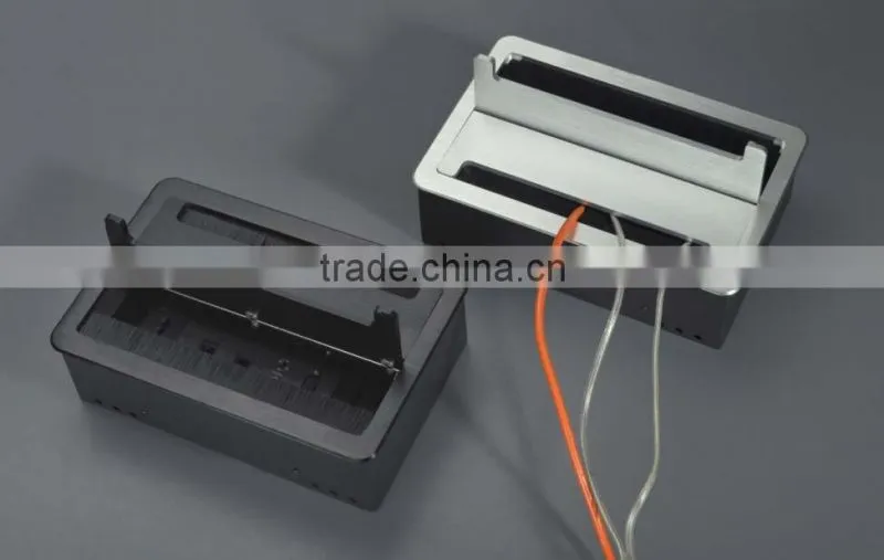 Electrical Flip open desk with outlets and plugs