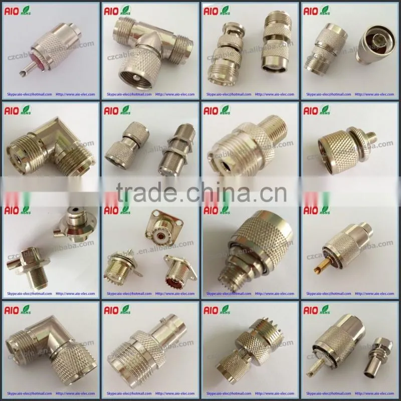 UHF Male Crimp Connector PL259 - RG58, RG141 & LMR-195 Part 2 Piece - Male Crimp Connector