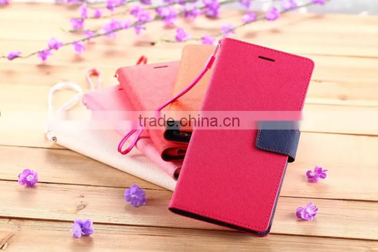 Various of colors transparent leather+ pc phone case for iphone 6