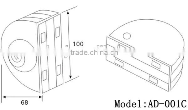 Hot sale AD-001C stainless steel glass door lock