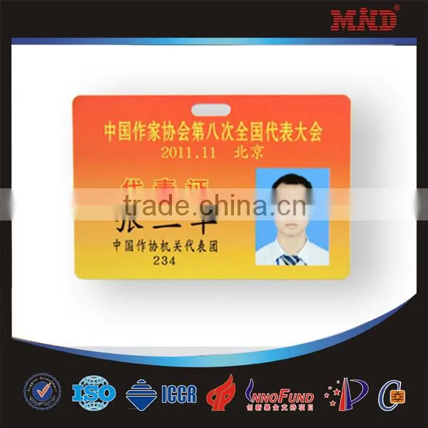 MDC74 plastic photo printed make company id cards