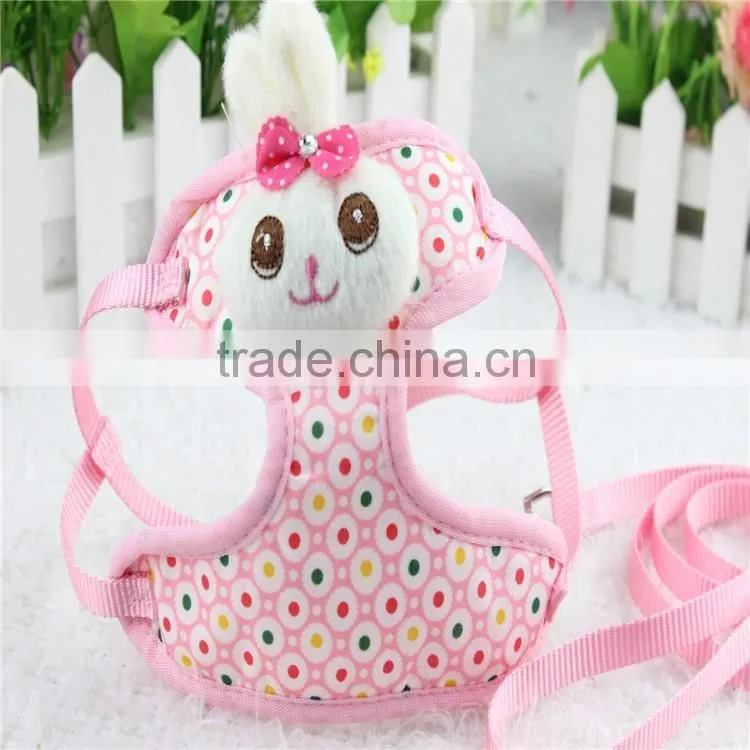 Cartoon chest and back new harness leash pet carriers dog rope pet supplies wholesale