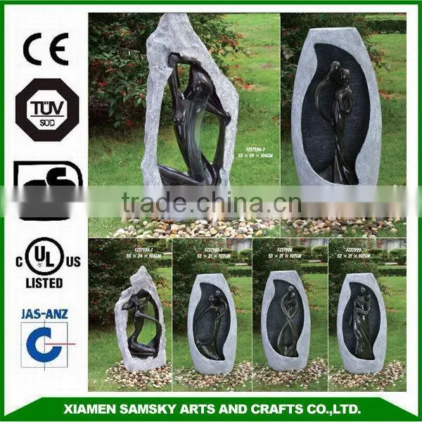 Home and garden decorative glass fiber fountain