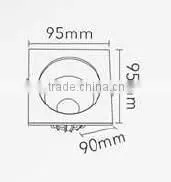 AVT Factory 5-30W LED down lights 80-100lm square shape 95x95x90mm 2700k 4000k 6500k