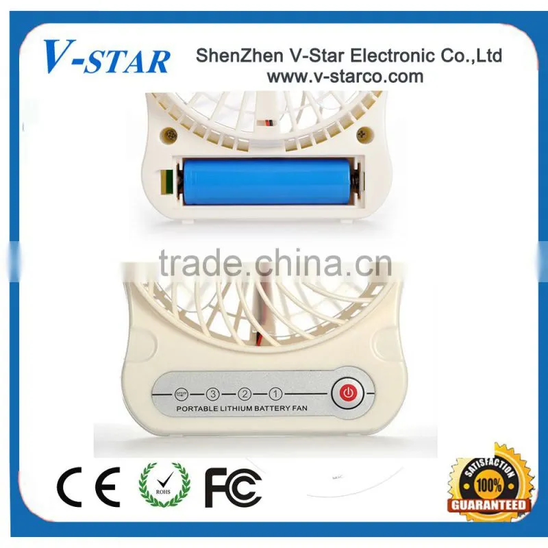 CE&ROHS strong wind quiet private mould battery and 5V DC plug usb mini fan/mini electric hand fan