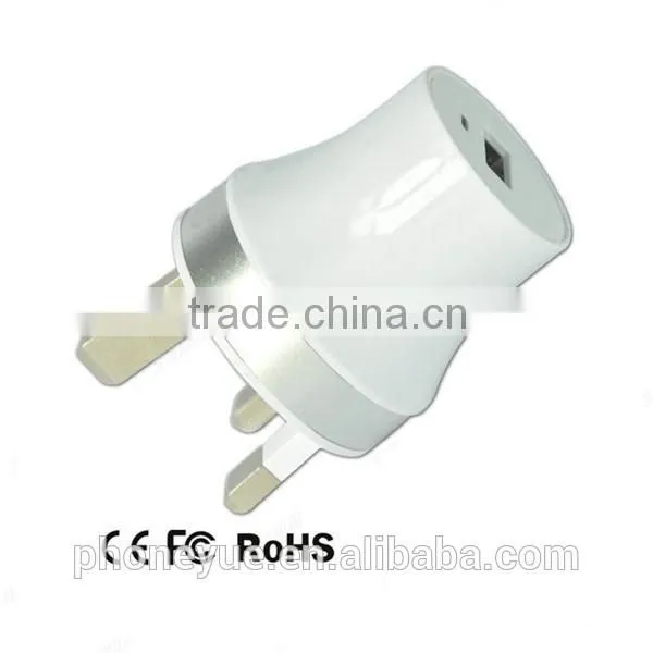 usa/eu/uk 5v1a single port usb wall charger for samsung note3/note4