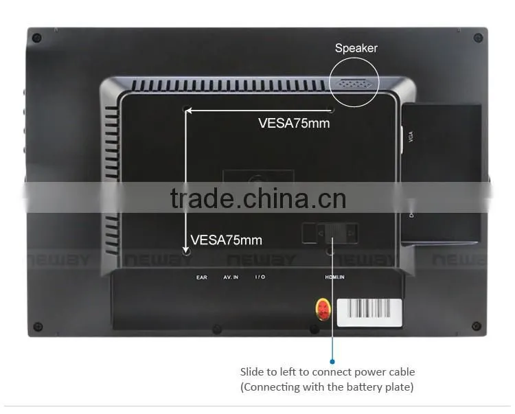 10.1 inch I/O control interface Capacitive touch screen for industry