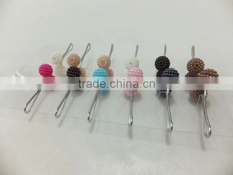 Cheap Price Popular Round Muslim Scarf Clips and Brooches Dubai Hijab Clips PDJ0126