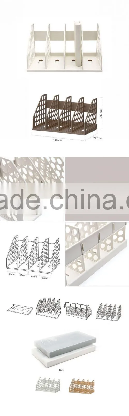 Hot Sale Plastic Office Assembled file Rack, Assembled file Rack for office use