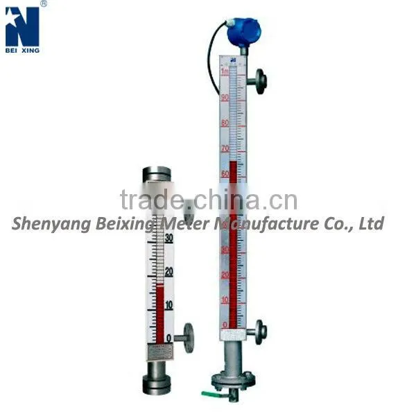 Magnetic flap liquid level gauge