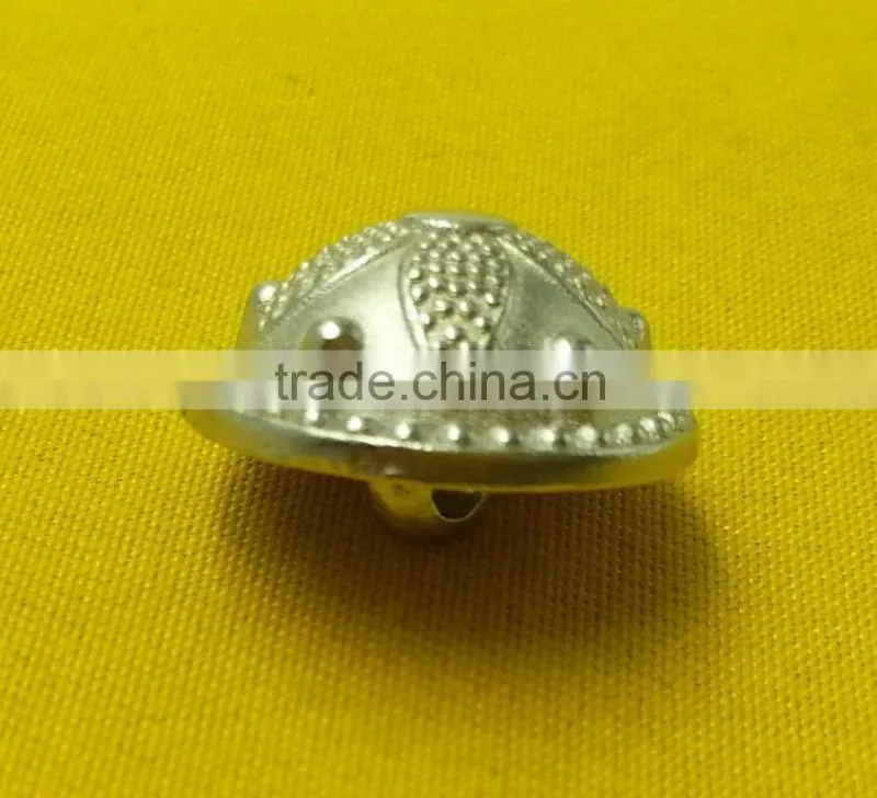 18mm Dome Shape Fancy Metal Shank Button For Ladies Wear -- MJ2382