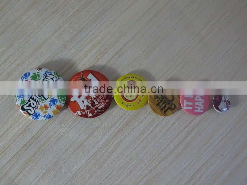 Customized plastic pin button badge