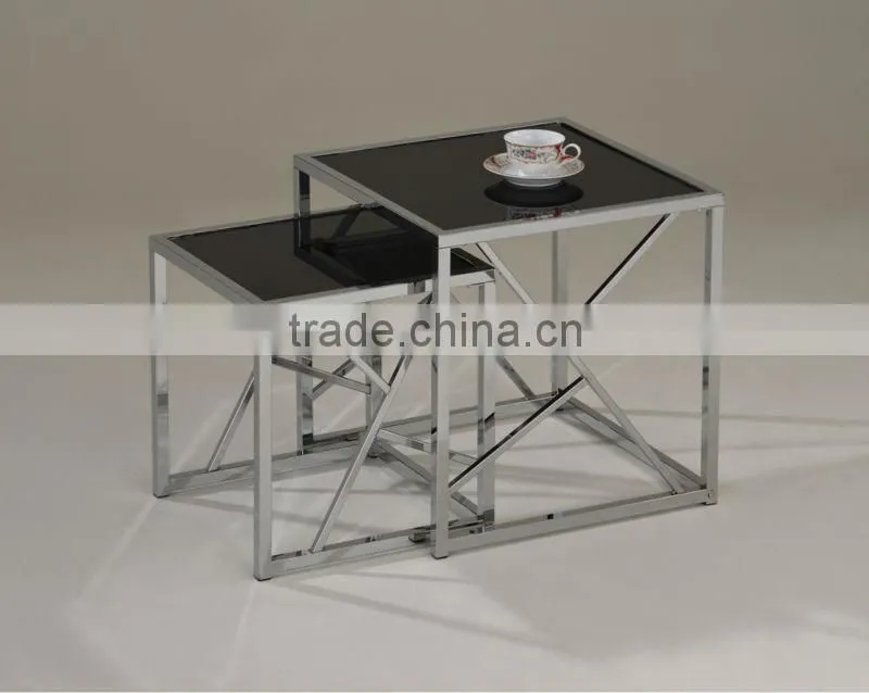 Modern Coffee Tabel/ Tempered Glass Cafe Table Sets