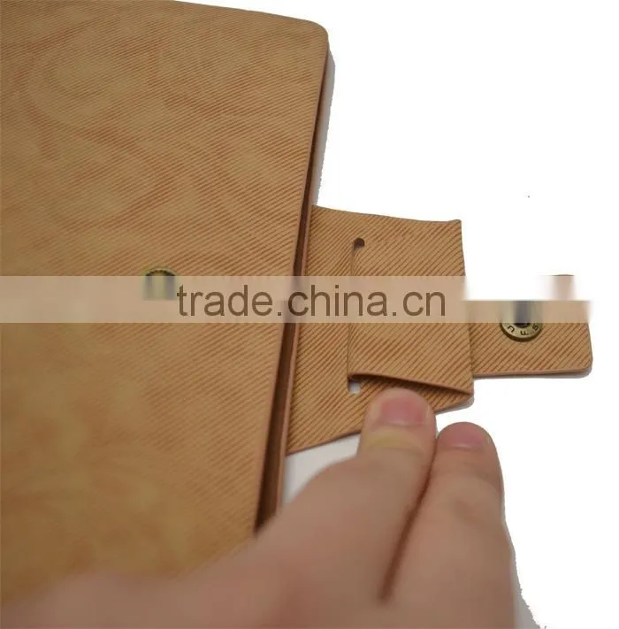 2016 new office pu leather organizer agenda printing